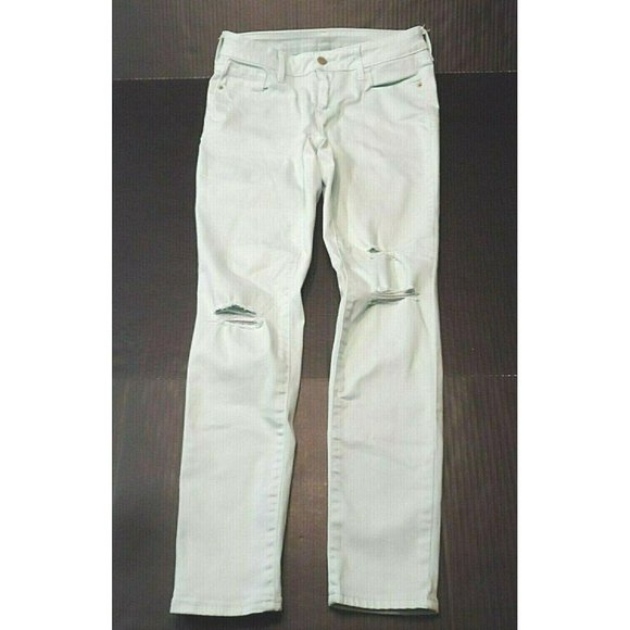 Old Navy Denim - Old Navy Rockstar Jeans Women's Size 6 Regular Ripped Torn Distressed Green
